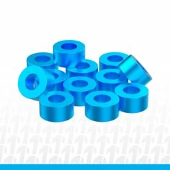 1UP Racing 80315 Blue Precision Aluminum Shims 3x6x3mm 12 Pack