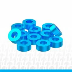 1UP Racing 80318 Blue Precision Aluminum Shims 3x6x2.5mm 12 Pack