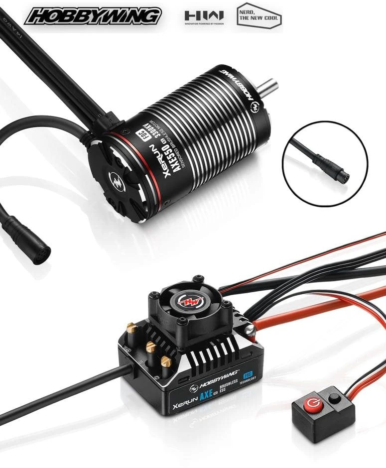HOBBYWING 38020314 AXE 550 R2 XeRun ESC FOC System Combo For Crawlers With 3300KV Motor 3 HOBBYWING 38020314 AXE 550 R2 XeRun ESC FOC System Combo For Crawlers With 3300KV Motor