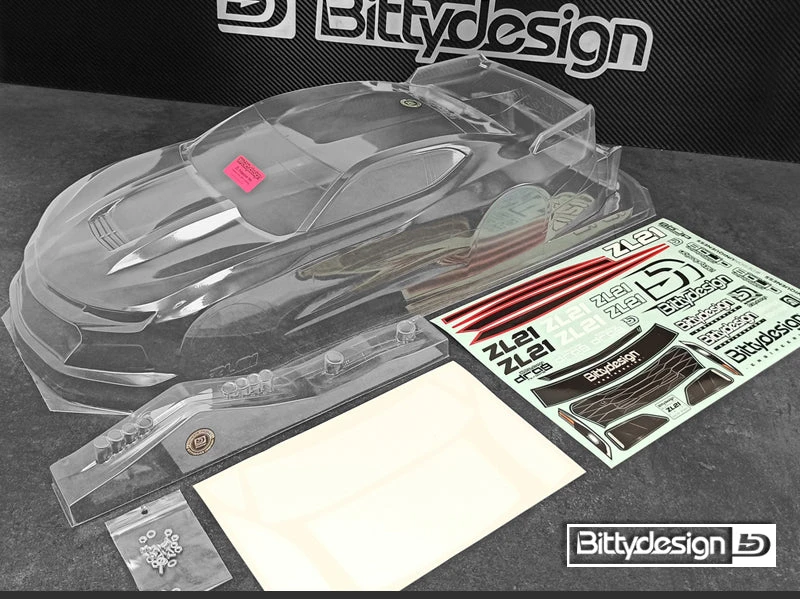 Bittydesign ZL21 Clear 1/10 No-Prep Street Elimitantor Drag Body 7 Bittydesign ZL21 Clear 1/10 No-Prep Street Elimitantor Drag Body - Image 5