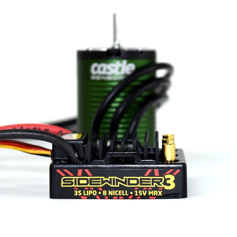 Castle Creations 010-0115-06 SV3 Sidewinder 3 Waterproof ESC & 5700KV Sensored Brusless Motor Combo 3 Castle Creations 010-0115-06 SV3 Sidewinder 3 Waterproof ESC & 5700KV Sensored Brusless Motor Combo