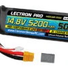 Common Sense RC (4S5200-50SX) Lectron Pro 4S 14.8V 5200mAh 50C Soft Case LiPo Battery With XT60 And -Spetrum Racing Model Shop common sense rc 4s5200 50sx lectron pro 4s 14 8v 5200mah 50c soft case lipo battery with xt60 and