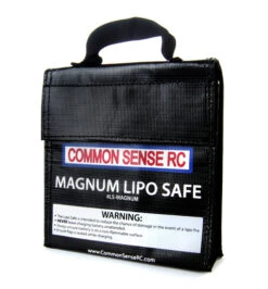 Common Sense RC LS-MAGNUM LiPo Safe Charging & Storage 7"x6.25"x1.75" Bag