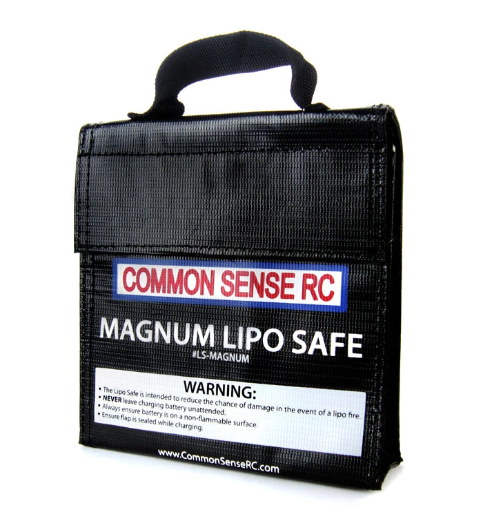 Common Sense RC LS-MAGNUM LiPo Safe Charging & Storage 7"x6.25"x1.75" Bag 3 Common Sense RC LS-MAGNUM LiPo Safe Charging & Storage 7"x6.25"x1.75" Bag