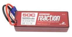 Dynamite DYNB3811EC Reaction 11.1V 5000mAh 3S 50C Hardcase LiPo Battery EC5