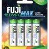 Fuji 4300BP4 Enviromax AA Alkaline Battery 4 Pack