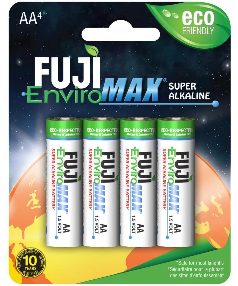 Fuji 4300BP4 Enviromax AA Alkaline Battery 4 Pack 3 Fuji 4300BP4 Enviromax AA Alkaline Battery 4 Pack