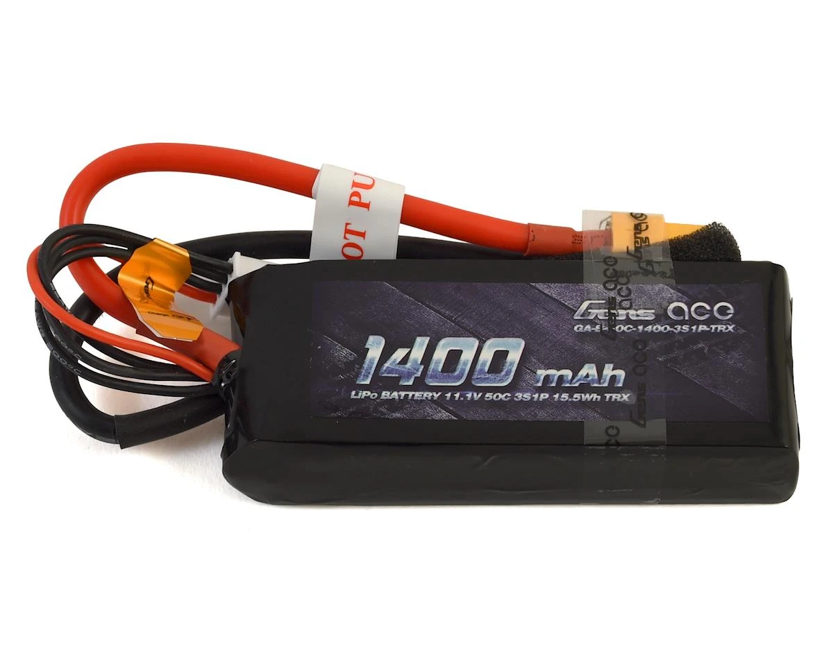 Gens Ace 1400mAh 11.1V 50C 3S1P Lipo Battery Pack With XT60 Plug 3 Gens Ace 1400mAh 11.1V 50C 3S1P Lipo Battery Pack With XT60 Plug