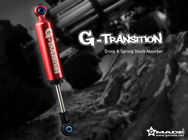Gmade 20501 Red 80mm G-Transition Shocks For 1/10 Crawler 4 Pack 3 Gmade 20501 Red 80mm G-Transition Shocks For 1/10 Crawler 4 Pack