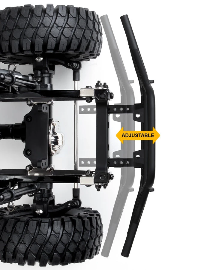 Gmade 30009 Front Tube Bumper For GS01 With Silver Skid Plate 5 Gmade 30009 Front Tube Bumper For GS01 With Silver Skid Plate - Image 3