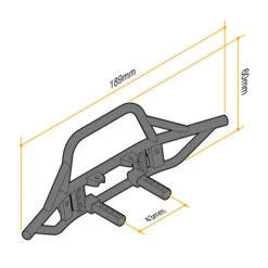Gmade 30009 Front Tube Bumper For GS01 With Silver Skid Plate 10 Gmade 30009 Front Tube Bumper For GS01 With Silver Skid Plate -Spetrum Racing Model Shop gmade 30009 front tube bumper for gs01 with silver skid plate c