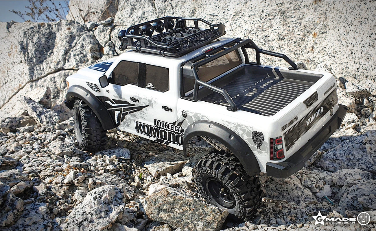 GMade 57010 1/10 Scale Komodo Double Cab TS 4x4 GS02F Off-Road Crawler Aventure Vehicle Kit 4 GMade 57010 1/10 Scale Komodo Double Cab TS 4x4 GS02F Off-Road Crawler Aventure Vehicle Kit - Image 2