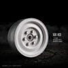 Gmade 70186 1.9" SR03 1/10 Crawler Beadlock Wheels Gloss While 2 Pack