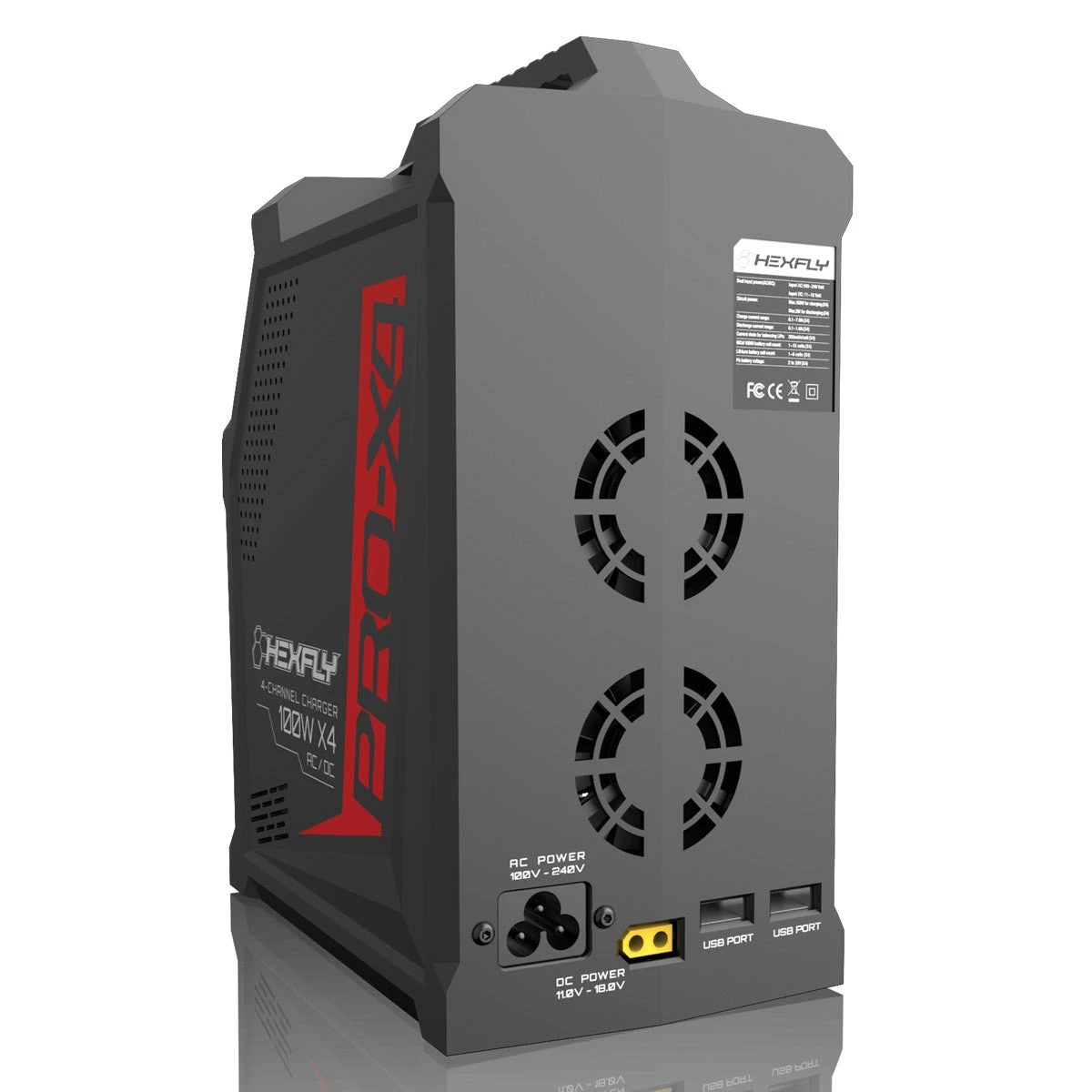 Hexfly 15248 Pro X4 Charger Quad AC/DC 7A LiPo NiMH & NiCd Battery Charger 4 Hexfly 15248 Pro X4 Charger Quad AC/DC 7A LiPo NiMH & NiCd Battery Charger - Image 2