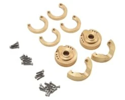 Hot Racing HRATRXF21HA Brass Steering Knuckles And Portal Gear Covers For TRX-4