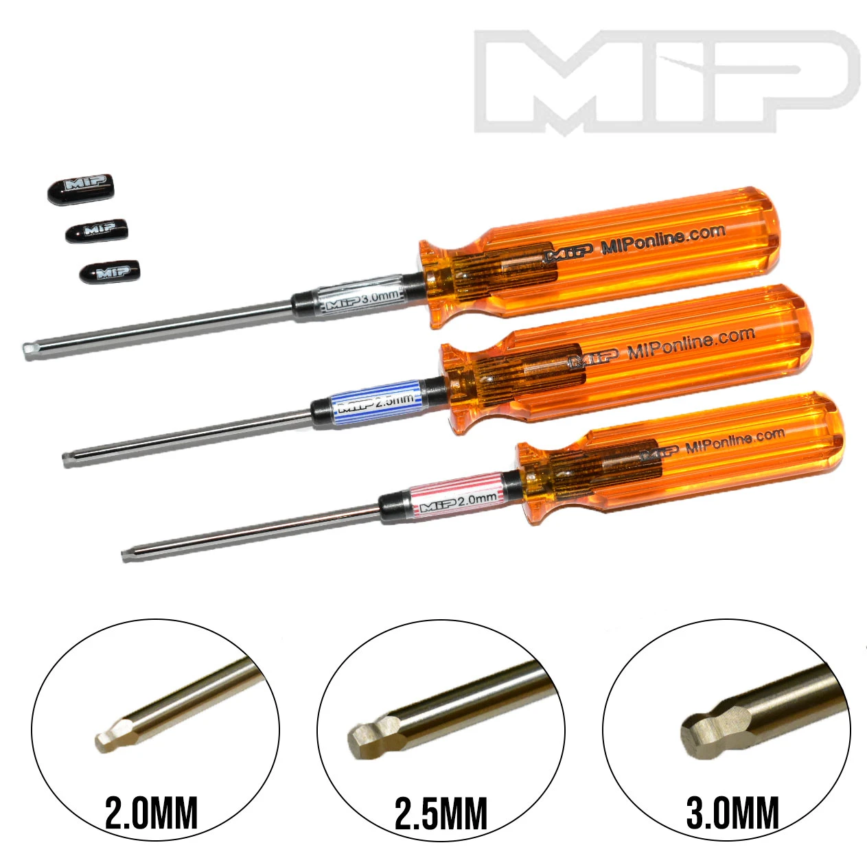 MIP 9506 Metric Hex Driver Ball Wrench Set (2.0, 2.5, 3.0) 3 MIP 9506 Metric Hex Driver Ball Wrench Set (2.0, 2.5, 3.0)