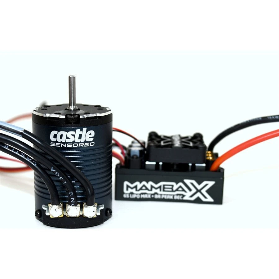 Castle Creations 010-0155-10 Monster X 25.2V ESC With 2850kV Sensored Brusless Motor Combo 3 Castle Creations 010-0155-10 Monster X 25.2V ESC With 2850kV Sensored Brusless Motor Combo