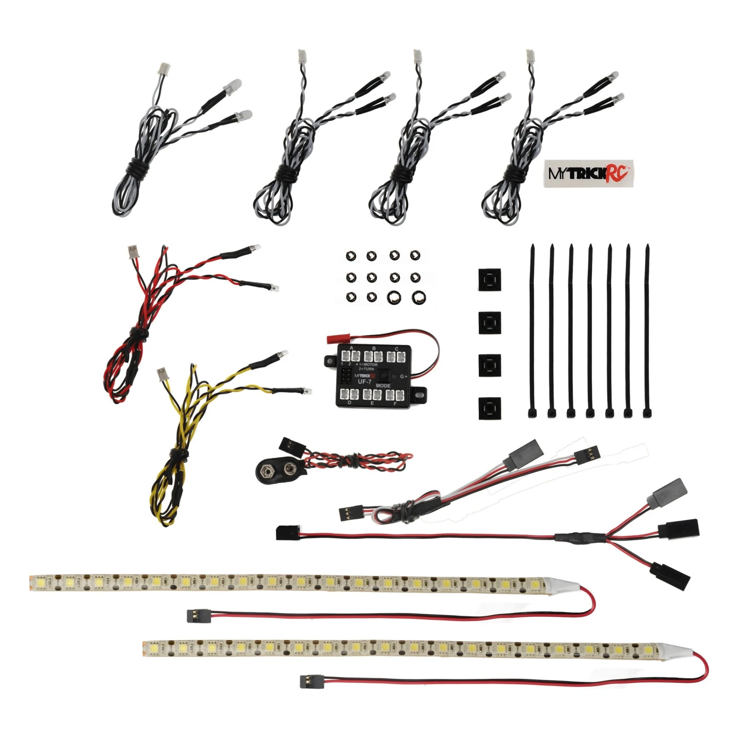 MyTrickRC OR4 Deluxe Rock Crawler Lightbar Kit With UF-7 Controller 3 MyTrickRC OR4 Deluxe Rock Crawler Lightbar Kit With UF-7 Controller
