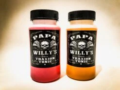 Papa Willy's Traxion Tonic Traction Compound - Track Pack (2 Pack- 1 Golden Grape/1 Strawberry Red)