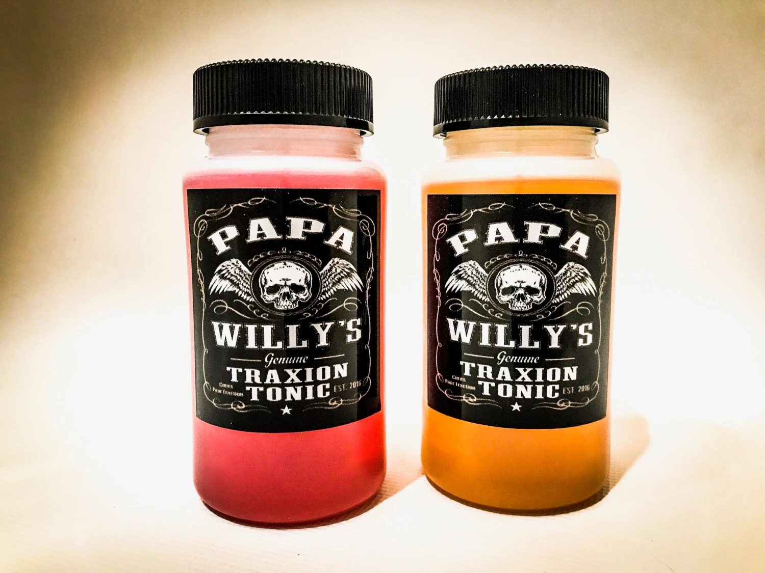 Papa Willy's Traxion Tonic Traction Compound - Track Pack (2 Pack- 1 Golden Grape/1 Strawberry Red) 3 Papa Willy's Traxion Tonic Traction Compound - Track Pack (2 Pack- 1 Golden Grape/1 Strawberry Red)