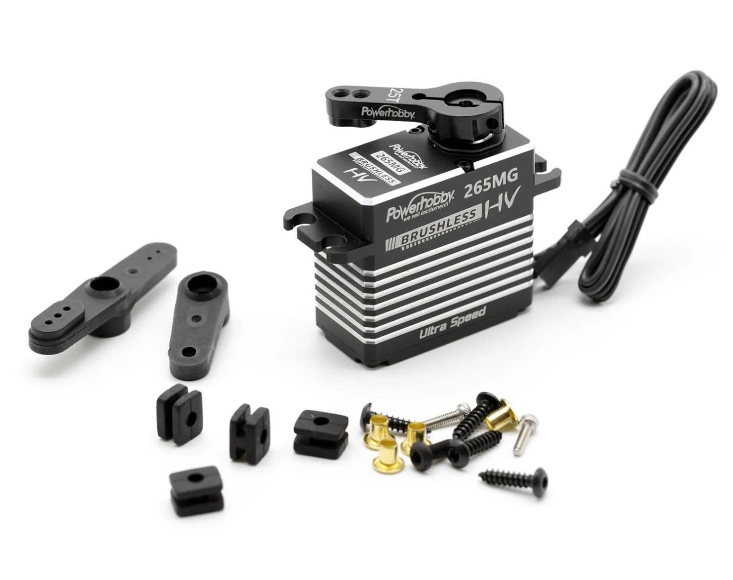Powerhobby 265MG HV Ultra Fast High Speed Brushless Steel Gear Digital Servo 4 Powerhobby 265MG HV Ultra Fast High Speed Brushless Steel Gear Digital Servo - Image 2