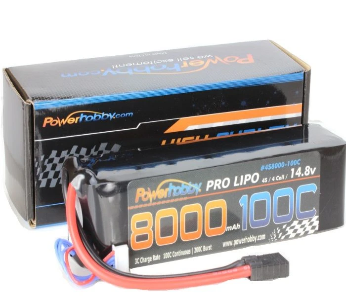 Powerhobby 4S 14.8V 8000mAh 100C LiPo Battery Pack With Traxxas Plug 4 Powerhobby 4S 14.8V 8000mAh 100C LiPo Battery Pack With Traxxas Plug - Image 2