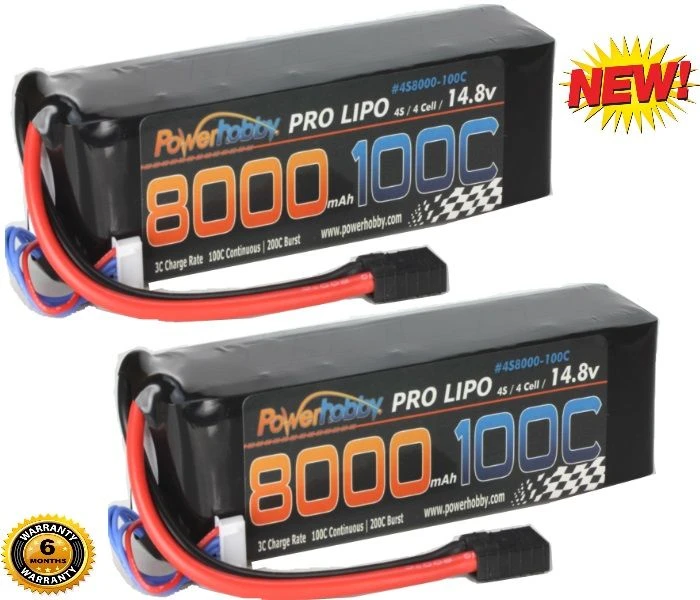Powerhobby 4S 14.8V 8000mAh 100C LiPo Battery Pack With Traxxas Plug 3 Powerhobby 4S 14.8V 8000mAh 100C LiPo Battery Pack With Traxxas Plug