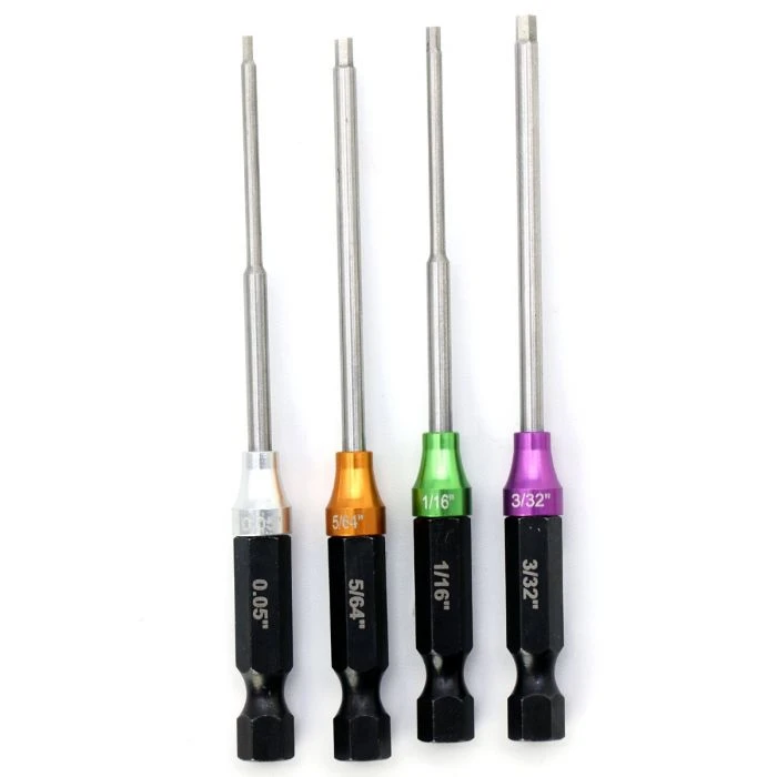 Powerhobby T005 Standard 1/4" Hex Driver Tool Set (.05" 1/16" 5/64" 3/32") 3 Powerhobby T005 Standard 1/4" Hex Driver Tool Set (.05" 1/16" 5/64" 3/32")