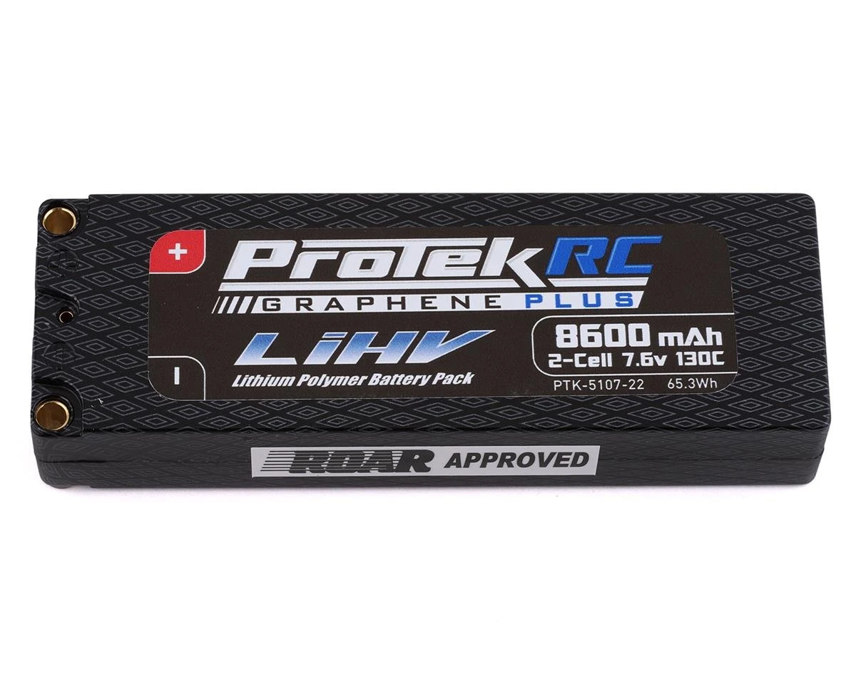 Protek RC 5107-22 2S 7.6V 8600mAh 130C Low IR Si-Graphene + HV LiPo Battery 3 Protek RC 5107-22 2S 7.6V 8600mAh 130C Low IR Si-Graphene + HV LiPo Battery