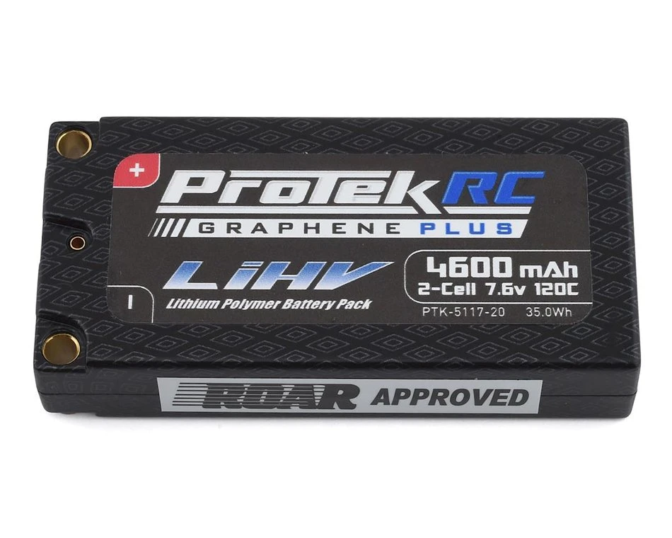Protek RC 5117-20 2S 120C Si-Graphene 4600mAh 7.6V High Voltage Shorty LiPo Battery 3 Protek RC 5117-20 2S 120C Si-Graphene 4600mAh 7.6V High Voltage Shorty LiPo Battery