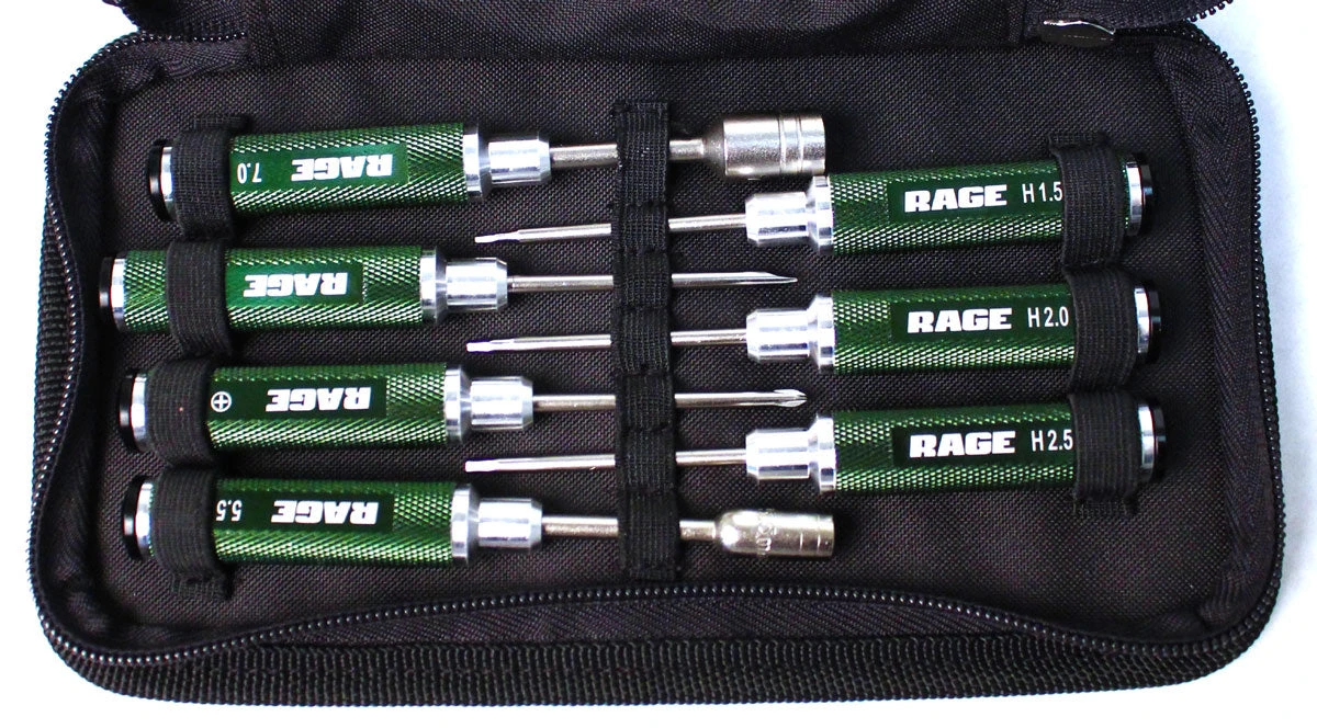 Rage RC 1500 Compact 7 Piece Machined Tool Set With Case 4 Rage RC 1500 Compact 7 Piece Machined Tool Set With Case - Image 2