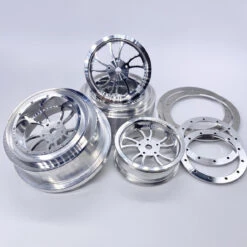 Reefs RC Kurl Beadlock Drag Car Wheels With Rings And Hardware