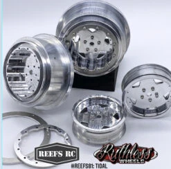 Reefs RC Tidal Beadlock Drag Car Wheels With Rings And Hardware