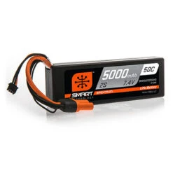 Spektrum 5000mAh 2S 7.4V 50C SMART Hardcase LiPo Battery With IC3/EC3 Connector