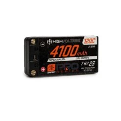 Axial Spektrum SPMX412S120HT 4100mAh 7.6V SMART Pro Race HV 120C Hardcase LiPo Battery With 5mm Ports