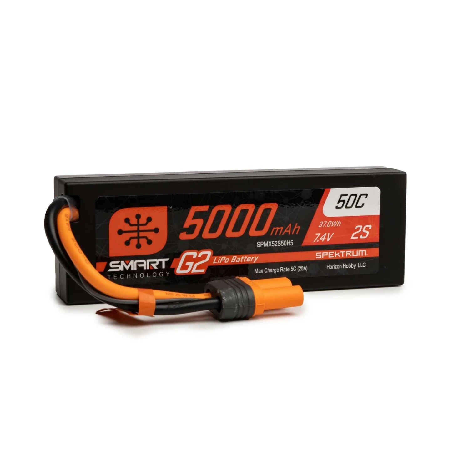 Spektrum SPMX52S50H5 5000mAh 2S 7.4V 50C SMART G2 LiPo Battery With IC5/EC5 3 Spektrum SPMX52S50H5 5000mAh 2S 7.4V 50C SMART G2 LiPo Battery With IC5/EC5