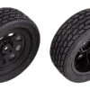 Team Associated 71194 Front Wheels With Street Stock Tires For SR10 Dirt Oval Car