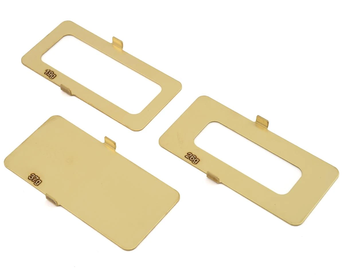 Team Losi Racing TLR331045 Brass Battery Weight Set 19g 26g And 37g 3 Team Losi Racing TLR331045 Brass Battery Weight Set 19g 26g And 37g