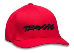 Traxxas 1188-RED Flexfit L/XL Hat Red With Black Logo