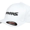 Traxxas 1188-WHT Flexfit L/XL Hat White With Black Logo