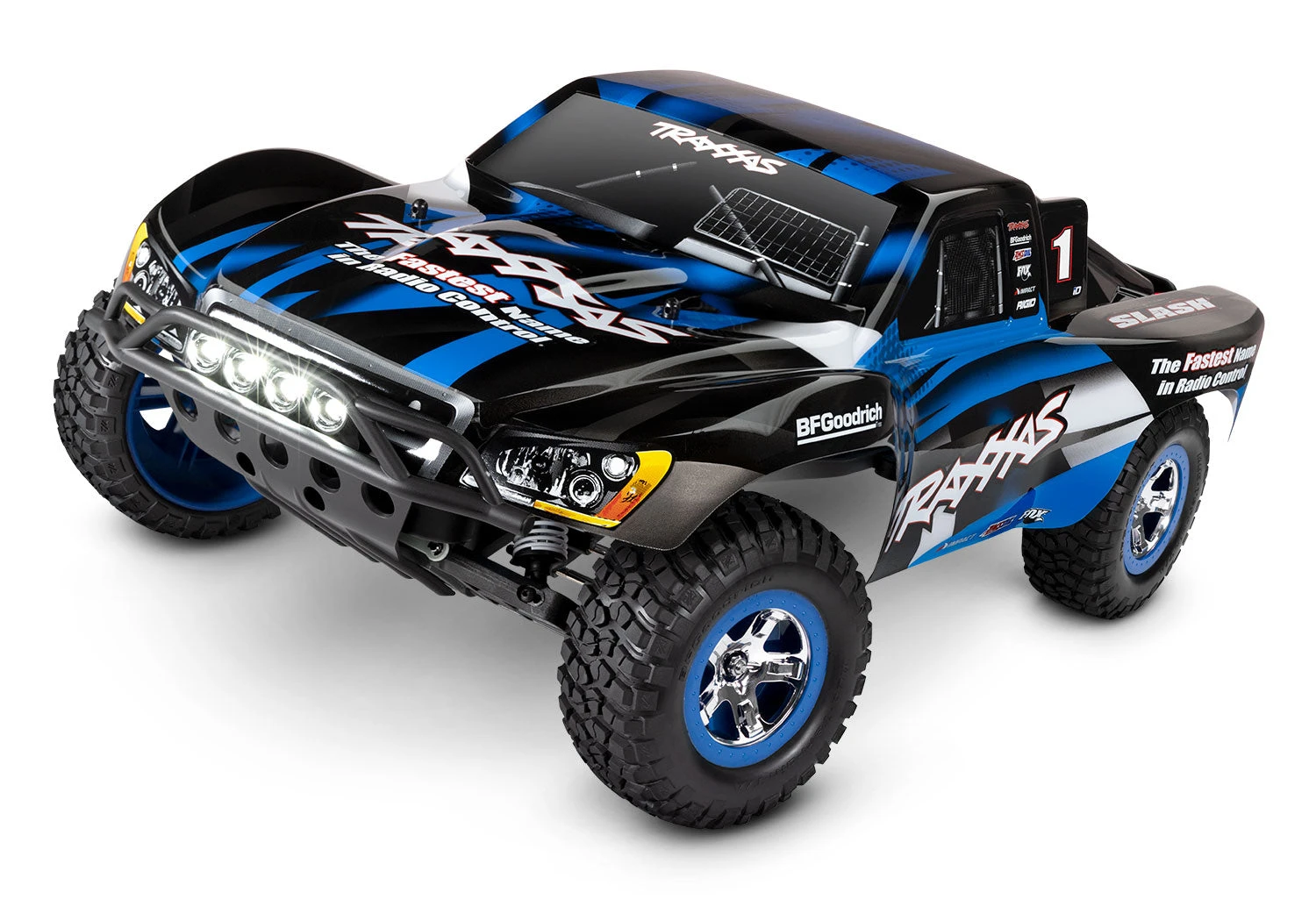 Traxxas 58034-61 1/10 XL-5 Brushed2WD Slash Short Course Truck With LED Lights - Blue 3 Traxxas 58034-61 1/10 XL-5 Brushed2WD Slash Short Course Truck With LED Lights - Blue