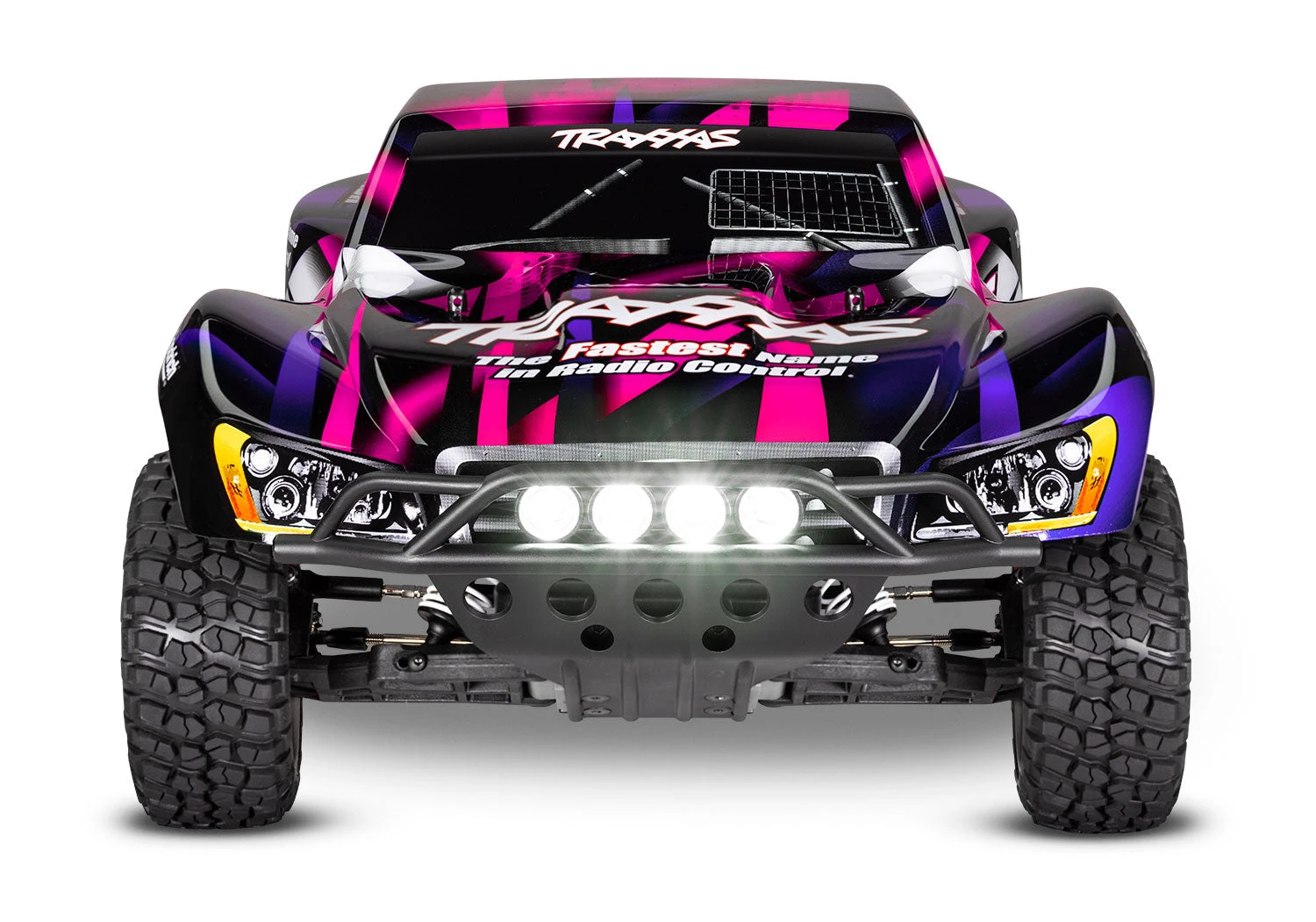 Traxxas 58034-61 1/10 XL-5 Brushed2WD Slash Short Course Truck With LED Lights - Pink 4 Traxxas 58034-61 1/10 XL-5 Brushed2WD Slash Short Course Truck With LED Lights - Pink - Image 2