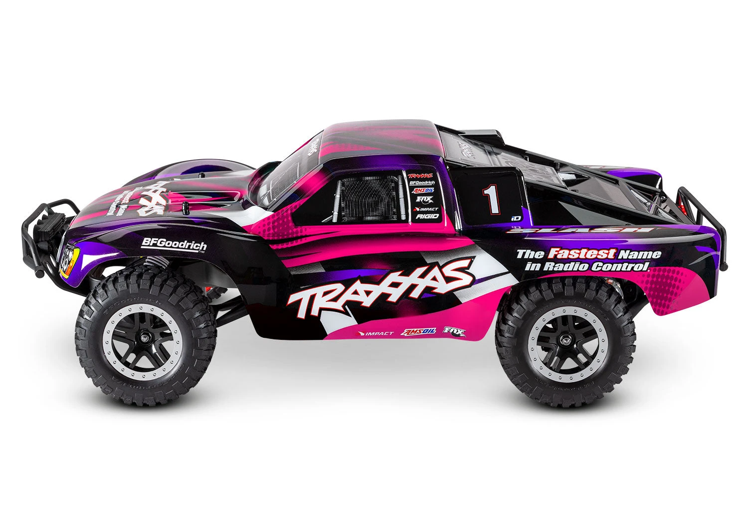 Traxxas 58034-61 1/10 XL-5 Brushed2WD Slash Short Course Truck With LED Lights - Pink 6 Traxxas 58034-61 1/10 XL-5 Brushed2WD Slash Short Course Truck With LED Lights - Pink - Image 4