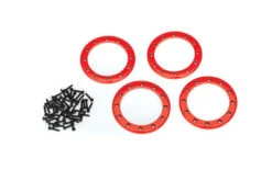 Traxxas 8168R 2.2" Red Aluminum Beadlock Rings 4 Pack