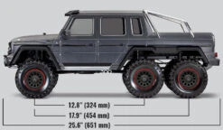 Traxxas 88096-4 TRX-6 RTR Black Mercedes Benz G 63 AMG 6x6 Trail Crawler -Spetrum Racing Model Shop traxxas 88096 4 trx 6 rtr black mercedes benz g 63 amg 6x6 trail crawler d
