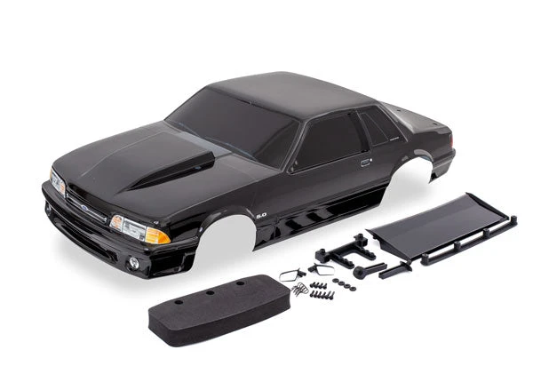 Traxxas 9421A Black Ford Fox Body Mustang Body For Drag Slash 4 Traxxas 9421A Black Ford Fox Body Mustang Body For Drag Slash - Image 2