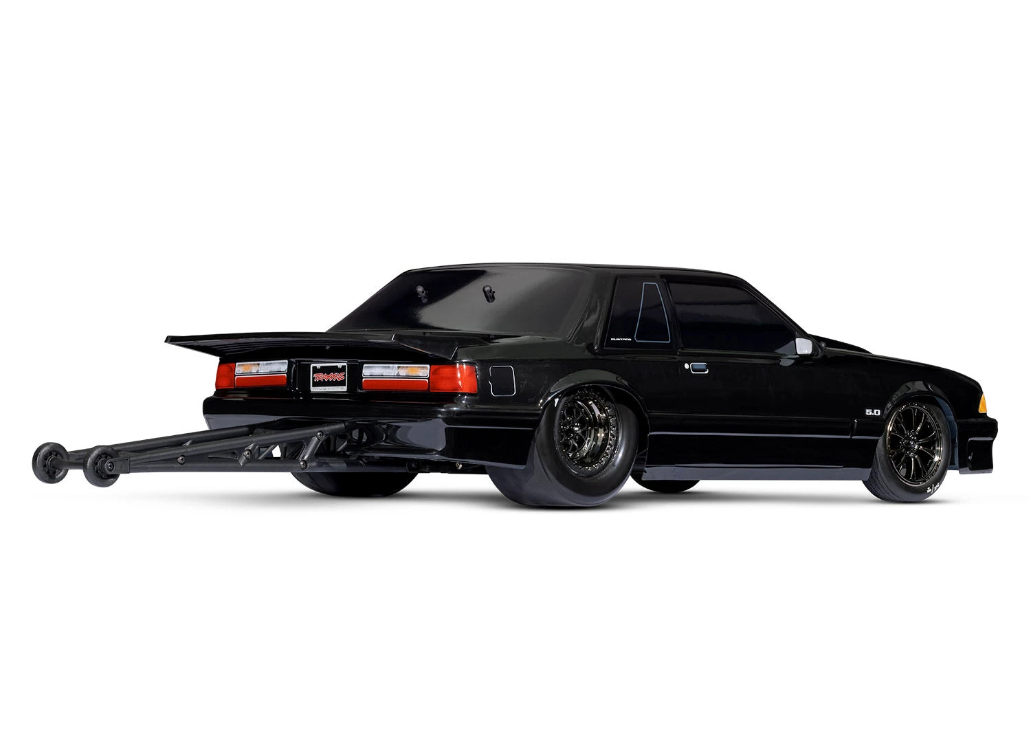 Traxxas 9421A Black Ford Fox Body Mustang Body For Drag Slash 3 Traxxas 9421A Black Ford Fox Body Mustang Body For Drag Slash
