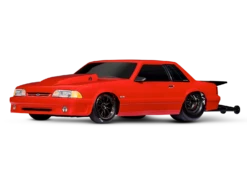 Traxxas 9421R Red Ford Fox Body Mustang Body For Drag Slash