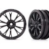 Traxxas 9472 Front Gloss Black Weld Wheels For Drag Slash 2 Pack -Spetrum Racing Model Shop traxxas 9472 front gloss black weld wheels for drag slash 2 pack