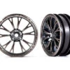 Traxxas 9472A Front Satin Black Weld Wheels For Drag Slash 2 Pack